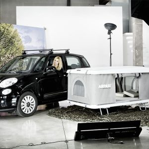 Auvent à tente de toit
