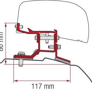 Adaptateur 2 pièces Ford Custom L1 à partir de 2012 pour F40van conduite à droite